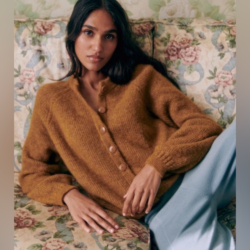 Sézane Othello cardigan cinnamon/canelle S